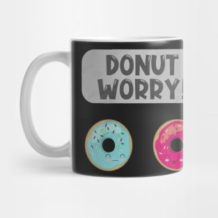 Donut worry black Mug